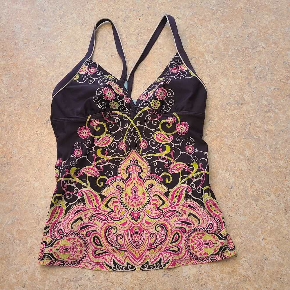 Athleta Floral Tankini Top in Size Small